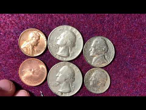 1967 Canada & US Pennies