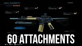 OVER 60 ATTACHMENTS on one weapon.. (Modern Warfare Gunsmith)