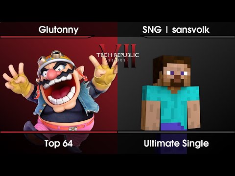 Tech Republic VII Top 64 - Glutonny (Wario) Vs. SNG | sansvolk (Steve) SSBU Ultimate Tournament