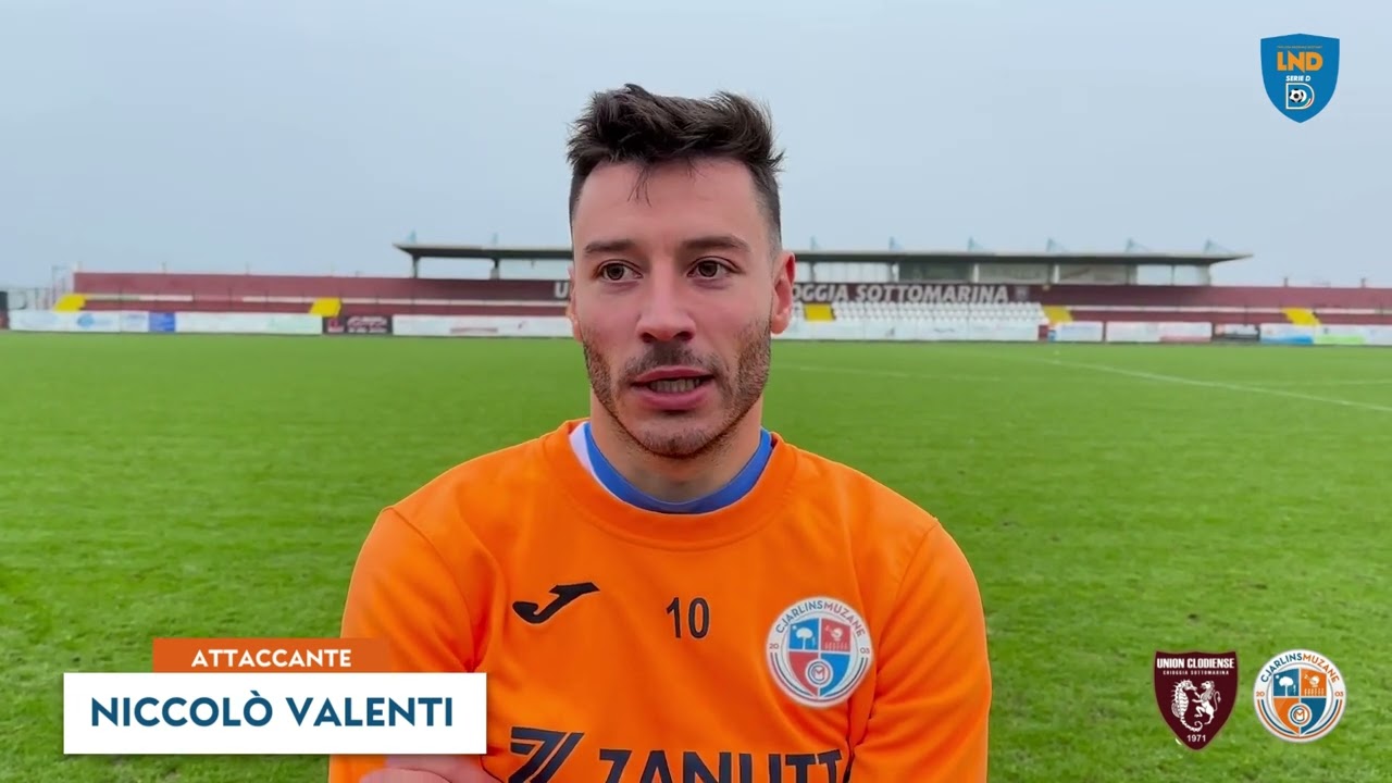 Union Clodinese-Cjarlins Muzane 0-0: l'intervista post partita a Valenti