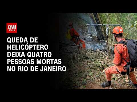 Queda de helicóptero no Rio de Janeiro deixa quatro mortos | AGORA CNN