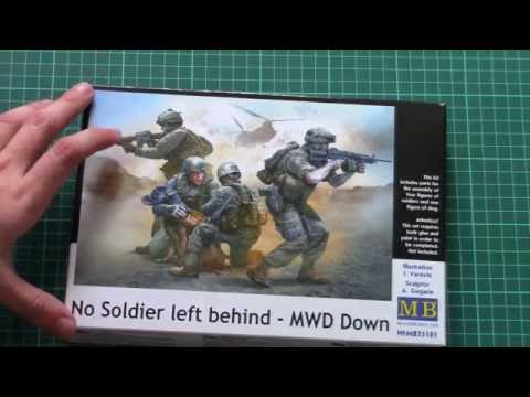 Masterbox 35181 1:35th scale No Soldier left behind MWD Down Model figure kit 