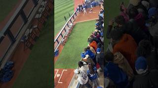 大谷翔平選手のブルペン。こんなに観客が集まりました。ブーイングするくせに本当は好きなんでしょ？#shoheiohtani #dodgers#bluejaysfan#ドジャース#toronto
