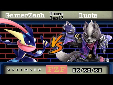 GamerZach (Greninja) vs. Quote (Wolf) - Winners Rd 2 - Flat Zone February 2020
