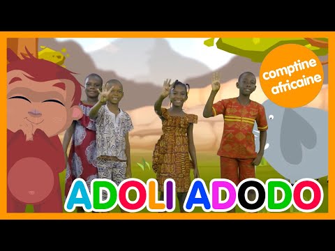 🌴🐒Adoli adodo -  Comptine africaine avec paroles - Les amis de Boubi : apprendre à compter