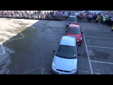 Terry Grant Stunt Driver Sets Donut Spin World Record at Vospers2