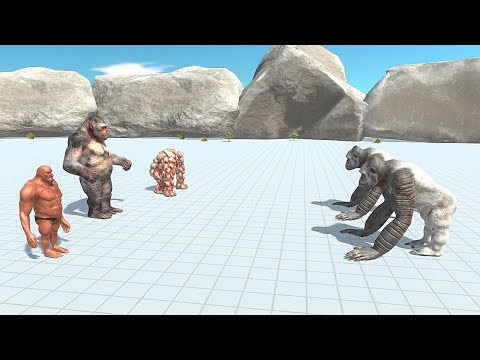 GORO WITH LAVA GOLEM & HILL GIANT VS  x2 BOSS - Animal Revolt Battle Simulator
