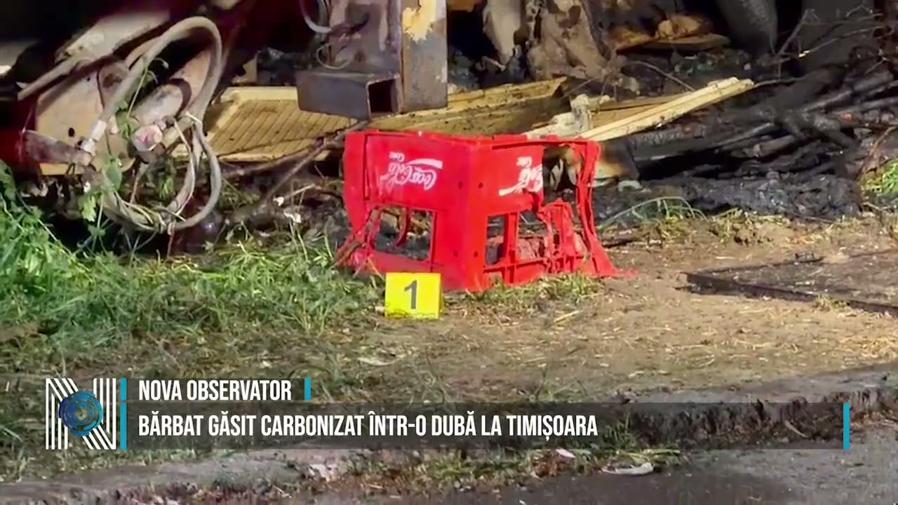 Bărbat găsit carbonizat într-o dubă la Timișoara