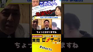 【 錦鯉 長谷川雅紀 渡辺隆 ひろゆき】この二人が共演NGな理由…ひろゆき本人が説明!【ダウンタウン 松本人志 夜な夜な生配信 スポンサー NG たけし TVタックル ワイドナショー】#shorts