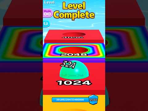 32A Green Ball in 1024 Red Tile 😱 | Epic Merge Moment | Ball Run 2048 #shorts #ballgameshub