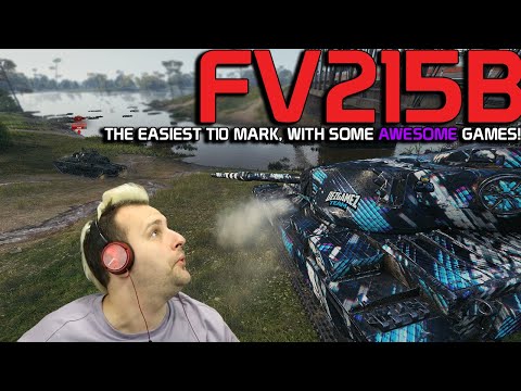 Awesome games with FV215b: Easiest T10 mark! | World of Tanks