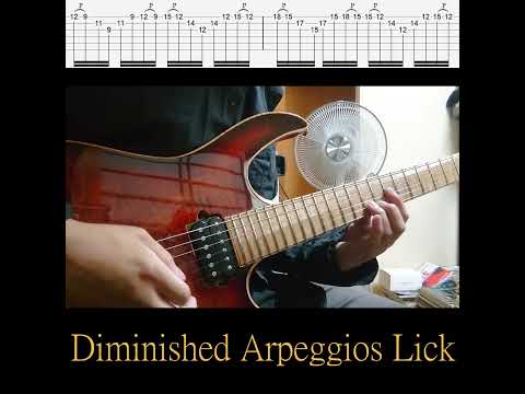 Diminished Arpeggios Guitar Lick