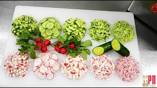 Нарезка огурцов и редиса на МПО 1 и МПР 350М