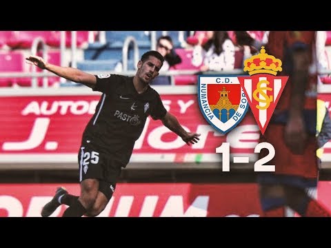 Resumen Numancia 1-2 Sporting de Gijón  "TARDE DE ALEGRÍA" J.28 Liga 123 | 3.2.2019