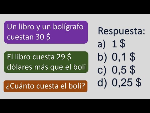 PROBLEMA RAZONAMIENTO MATEMÁTICO. Cuánto cuesta el bolígrafo