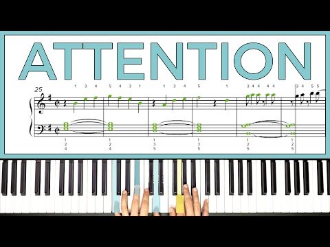 How to play 'Attention' by Charlie Puth on the piano -- Playground Sessions