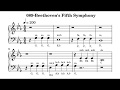 089-Beethoven's Fifth Symphony music sheet