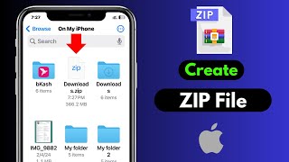 How To Create/Make ZIP files on iPhone & iPad | ZIP Photos & Videos on iOS