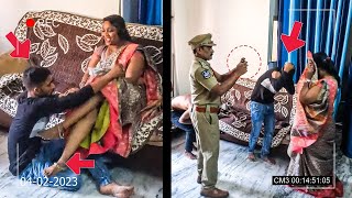 POLICE CAUGHT WOMAN RED HANDED  Aunty Romance With