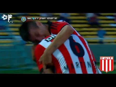 Gol Martínez.  Belgrano 0 Estudiantes 1. Final 2014. Fecha 6. Fútbol Para Todos.