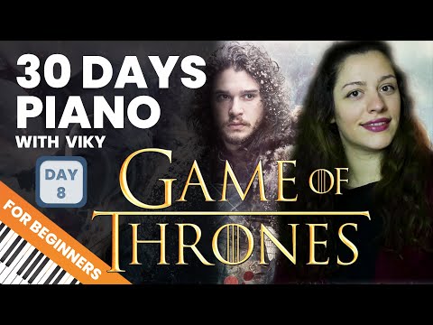 How to Play Game Of Thrones ( Easy Piano Lesson ) 🎹 30 Days Piano with Viky - Day 8