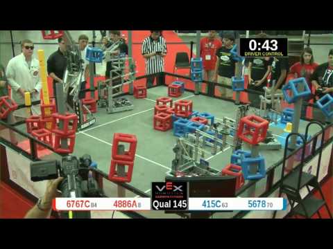2015 VRC Math Q145 - 6767C 4886A vs 415C 5678 - 64 to 33 - VEX Worlds 2015 - Math Division
