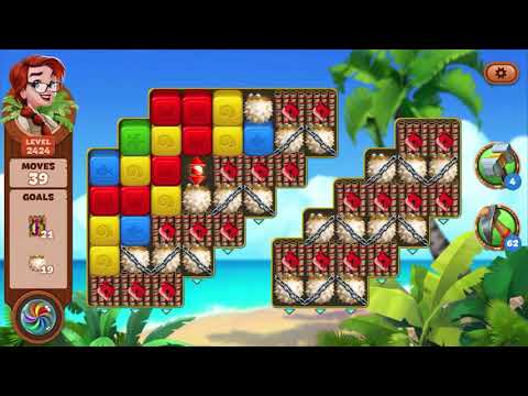 Lost Island Blast Adventure Level 2424 NO BOOSTERS - A S GAMING ✔️