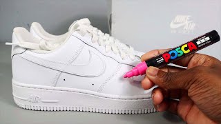 How To CUSTOMIZE SHOES With POSCA PENS! (EASY)