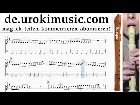 Blockflöte B. Lernen Passenger Let Her Go Teil#1 Blockflötenunterricht Noten Schule Lied Lehrer