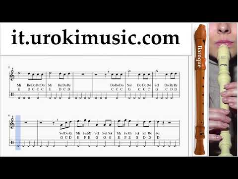 Corso di Flauto Dolce B. Maroon 5 - Girls Like You ft. Cardi B Tablature Tab um-i276