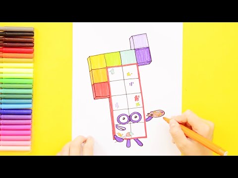 How to draw Numberblocks 17