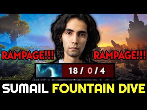 SUMAIL Double Rampage with his Favourite Hero Morphling — No Mercy Fountain Dive