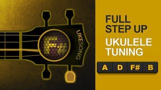 Online Ukulele Tuner | Full step up ukulele tuning