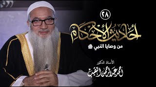 صورة 28 | أحاديث الأحكام | من وصايا النبي ﷺ | فضيلة الشيخ أ د أحمد النقيب