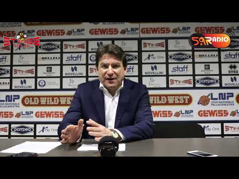 Post-partita Pompea Mantova - Juvecaserta con coach Finelli, Visconti e Poggi