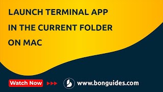 How to Launch Terminal App in the Current Folder Location on Mac