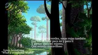 What A Wonderful World - Louis Armstrong (Letra en español) (HQ Audio)