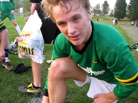 Orkla - NTNUI  2-4, etter kampen, forkortet intervju pga tomt batteri