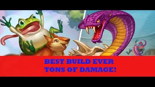 Hearthstone Battlegrounds! Tons of damage from an unbeatable build! Beasts with the frog = Legendary