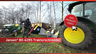 Jansen BX-62RS drvič - štiepkovač konárov za traktor