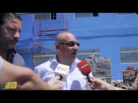 Merlo | Menéndez y Souto recorrieron obras de la UOM