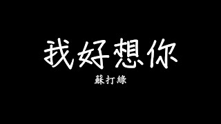 蘇打綠 sodagreen -【我好想你】歌詞 lyrics SMDlyrics