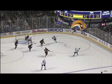 Ian White Goal from October 30th 2009 vs Buffalo Sabres (HD)