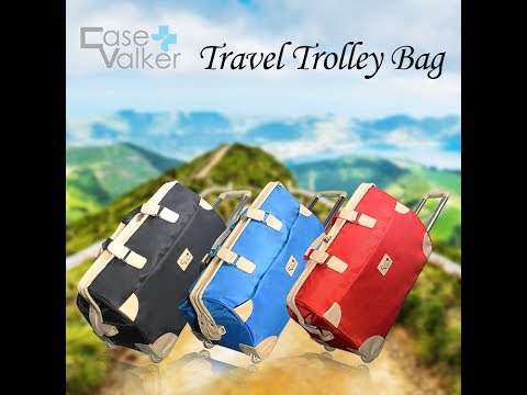 Case valker korean trendy foldable hand carried trolley lugg...