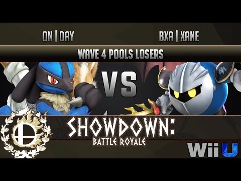 Showdown Battle Royale WAVE 4 POOLS LOSERS - ON | Day (Lucario) vs BxA | Xane (Meta Knight)