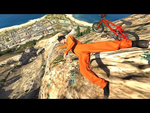 GTA 5 Crazy CLIFF Jumps-Falls-Ragdolls 4k Compilation [Euphoria Physics | Funny Moments]