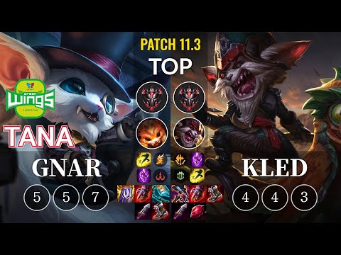 JAG TaNa Gnar vs Kled Top - KR Patch 11.3