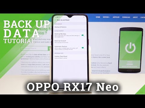 How to Set Up Backup in Oppo RX17 Neo - Google Backup