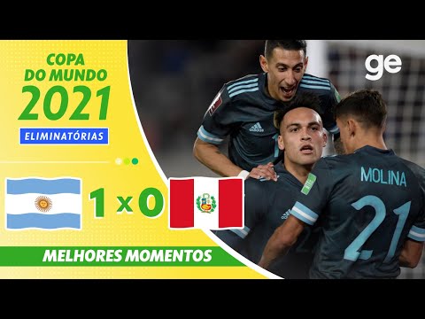 Gols e lances de Argentina x Peru