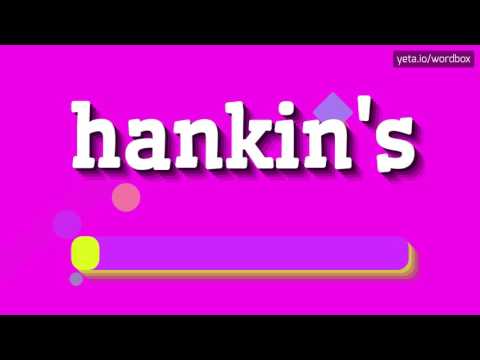 HOW TO SAY HANKIN'S? #hankin's